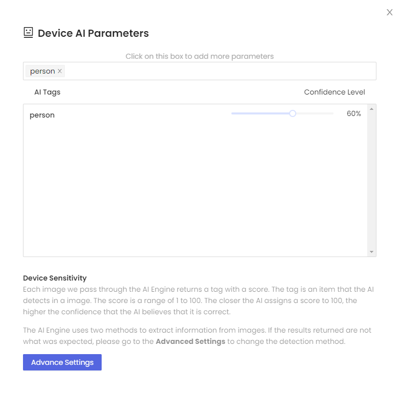 Configuring AI Settings